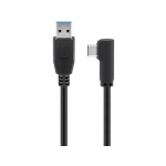 goobay® USB 3.0 Aansluitkabel [1x USB 3.0 stekker A - 1x USB-C stekker] 1.00 m - Negro