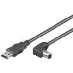 Techly USB 2.0 Aansluitkabel [1x USB-A 2.0 stekker - 1x USB-B 2.0 stekker] 0.50 m - Zwart