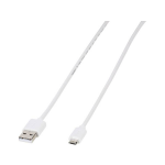 Vivanco USB 2.0 Aansluitkabel [1x USB-A 2.0 stekker - 1x Micro-USB 2.0 B stekker] 1.00 m - Wit