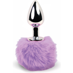 Bunny Tail Butt Plug with Tail Purple - Paars