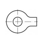 TOOLCRAFT 104587 Onderlegringen met doeken Binnendiameter: 8.4 mm DIN 93 Staal Galvanisch verzinkt 100 stuk(s)