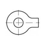 TOOLCRAFT 104602 Onderlegringen met doeken Binnendiameter: 50 mm DIN 93 Staal Galvanisch verzinkt 25 stuk(s)