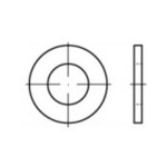 TOOLCRAFT 105352 Onderlegringen Binnendiameter: 7.4 mm DIN 125 Staal 100 stuk(s)