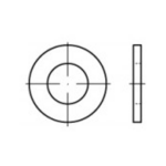TOOLCRAFT 105360 Onderlegringen Binnendiameter: 21 mm DIN 125 Staal 100 stuk(s)