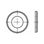 TOOLCRAFT 105417 Onderlegringen Binnendiameter: 8.4 mm DIN 125 Staal Galvanisch verzinkt 100 stuk(s)