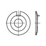 TOOLCRAFT 106633 Onderlegringen met buitenneus Binnendiameter: 5.3 mm DIN 432 Staal 100 stuk(s)