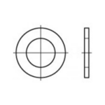 TOOLCRAFT 106679 Onderlegringen Binnendiameter: 3.2 mm DIN 433 Staal 500 stuk(s)