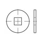 TOOLCRAFT 107009 Onderlegringen Binnendiameter: 11 mm DIN 440 Staal 100 stuk(s)