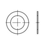 TOOLCRAFT 135578 Pasring Binnendiameter: 42 mm DIN 988 Staal 500 stuk(s)