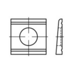 TOOLCRAFT 139582 Keilschijven Binnendiameter: 13 mm DIN 6918 Staal 100 stuk(s)