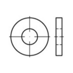 TOOLCRAFT 140951 Onderlegringen Binnendiameter: 19 mm DIN 7349 Staal 50 stuk(s)