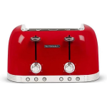 Schneider Electric 4-slots Retro Brooster - 6 Standen - Fire Red - Rood