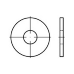 TOOLCRAFT 146445 Onderlegringen Binnendiameter: 10.5 mm DIN 9021 Staal Galvanisch verzinkt 100 stuk(s)