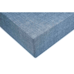 Zo Home Lino Hoeslaken Katoen Linnen Look 35cm Hoek - Urban Blue 90x210/220cm - Blauw