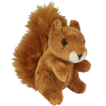 Pluche Knuffel Dieren Rode Eekhoorn Van 15 Cm - Knuffel Bosdieren