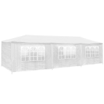 Tectake Paviljoen Tuin Partytent - Feesttent Evenement 3x9m Wit 400934