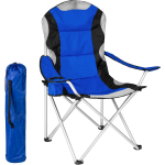 Tectake Stoel Basic Campingstoel;zwart - Blauw