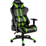 Tectake Gaming Chair Bureaustoel - Premium Racing Style - Zwart/ - Kunstleer - Verstelbaar - Groen