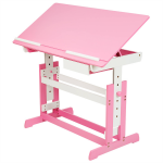 Tectake 400926 Verstelbaar - Bureau - 109 Cm - Rosa