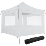 Tectake - Partytent 3x3 M. Opvouwbaar - 4 Wanden - Wit 403153