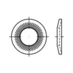 159397 Grendelschijven Binnendiameter: 5 mm Verenstaal Verzinkt 250 stuk(s)