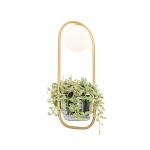 QAZQA Art deco wandlamp goud met wit glas - Isabella