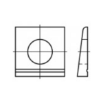 TOOLCRAFT 1060740 Keilschijven Binnendiameter: 9 mm DIN 435 RVS A2 50 stuk(s)