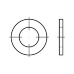 TOOLCRAFT 1068855 Onderlegringen Binnendiameter: 11 mm DIN 7989 RVS A4 100 stuk(s)