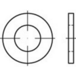 TOOLCRAFT TO-5377740 Onderlegringen 18 mm ISO 7089 RVS A2 200 stuk(s)