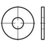 TOOLCRAFT TO-5378022 Onderlegringen 24 mm ISO 7093 RVS A2 25 stuk(s)