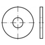 TOOLCRAFT TO-5378055 Onderlegringen 5 mm ISO 7094 RVS A2 100 stuk(s)