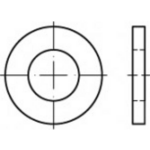 TOOLCRAFT TO-5378397 Onderlegringen 20 mm ISO 8738 RVS A2 10 stuk(s)