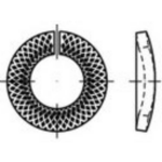 TOOLCRAFT TO-5380362 Onderlegringen 4 mm 88130 RVS 1000 stuk(s)