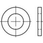 TOOLCRAFT TO-5386173 Onderlegringen 5.5 mm DIN 3017 Staal Galvanisch verzinkt 250 stuk(s)