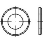 TOOLCRAFT TO-5433495 Onderlegringen 48 mm ISO 7379 Staal Galvanisch verzinkt 10 stuk(s)