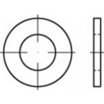 TOOLCRAFT TO-5441727 Onderlegringen 44 mm 1479 Staal 200 stuk(s)