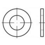 TOOLCRAFT TO-5447184 Onderlegringen 2.8 mm DIN 125 Messing 1000 stuk(s)