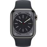 Apple Watch Series 8 Cellular 41 Mm Graphite/stainless Steel/midnight - Zwart