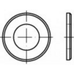 TOOLCRAFT TO-5447253 Onderlegringen 1.1 mm DIN 125 Messing 100 stuk(s)