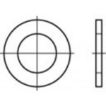 TOOLCRAFT TO-5447634 Onderlegringen 2.7 mm DIN 433 Messing 5000 stuk(s)