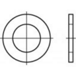 TOOLCRAFT TO-5447646 Onderlegringen 6.4 mm DIN 433 Messing 1000 stuk(s)