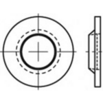 TOOLCRAFT TO-5455026 Onverliesbare ringen 4 mm 88152 100 stuk(s)