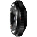 Olympus 9mm F/8.0 fisheye body cap lens zwart