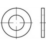 TOOLCRAFT 105504 Onderlegringen Binnendiameter: 4.3 mm DIN 125 Staal Galvanisch verzinkt, gechromateerd 200 stuk(s) - Geel