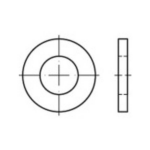 TOOLCRAFT 135802 Onderlegringen Binnendiameter: 60 mm DIN 1440 Staal Galvanisch verzinkt 10 stuk(s)