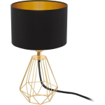 EGLO Carlton 2 Tafellamp - Zwart/goudkleur