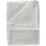 Heckett & Lane Fake Fur Plaid Perle Grey 140x200cm - Silver