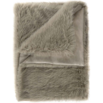 Heckett & Lane Fake Fur Plaid Perle - Real Taupe 140x200cm