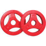 Tunturi Aerobic Halterschijven - 2 X 1,25 Kg - 30mm - Rood - Incl. Gratis Fitness App