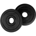 Tunturi Halterschijven - Halter Gewichten - 2x0,5kg - 30mm - Rubber - Incl. Gratis Fitness App